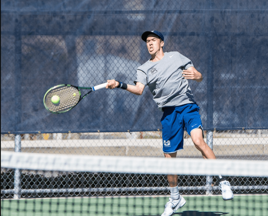 Nakajima wins in doubles but USU loses to&nbsp;Wildcats