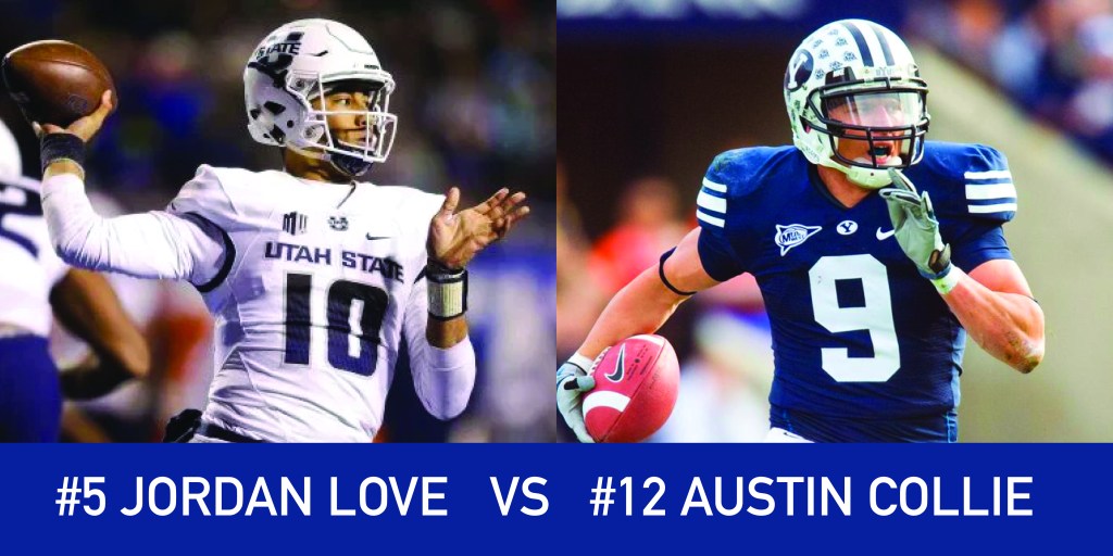Utah March Madness: 5 Jordan Love vs 12 Austin&nbsp;Collie